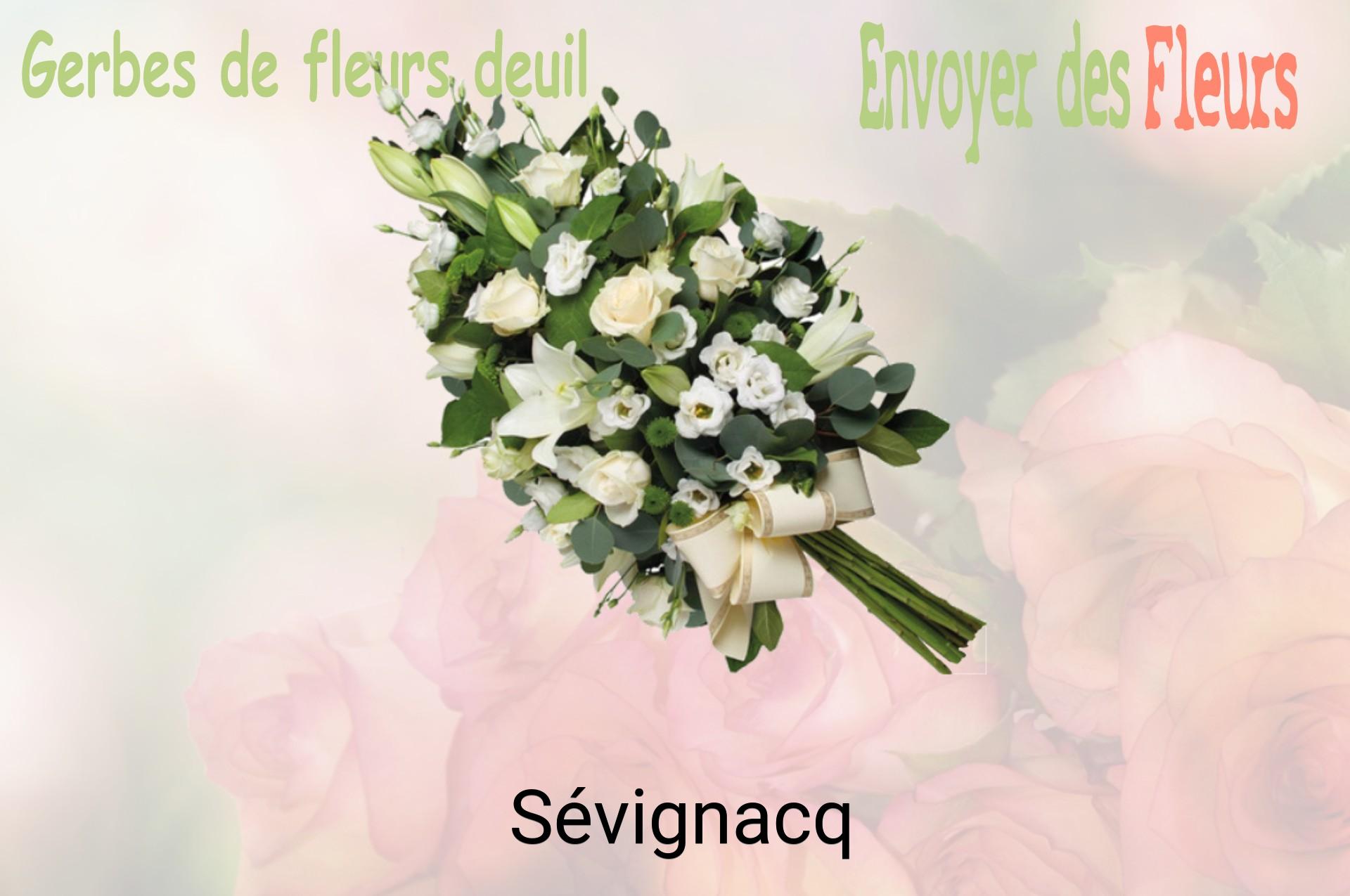 Gerbe de fleurs de deuil livrée à Sévignacq